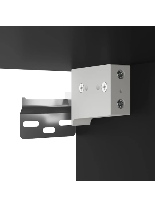 Skříň highboard černá 34,5 x 34 x 180 cm kompozitní dřevo