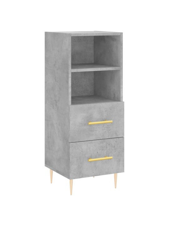 Skříň highboard betonově šedá 34,5x34x180 cm kompozitní dřevo