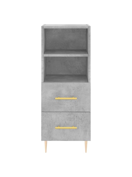 Skříň highboard betonově šedá 34,5x34x180 cm kompozitní dřevo