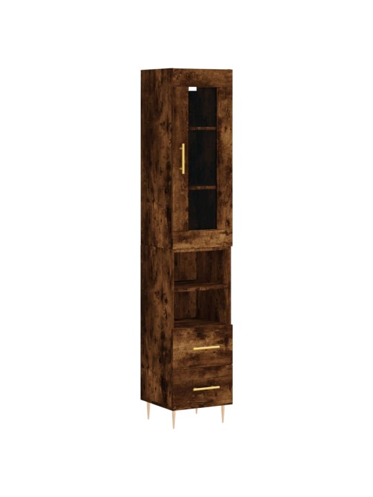 Skříň highboard kouřový dub 34,5 x 34 x 180 cm kompozitní dřevo