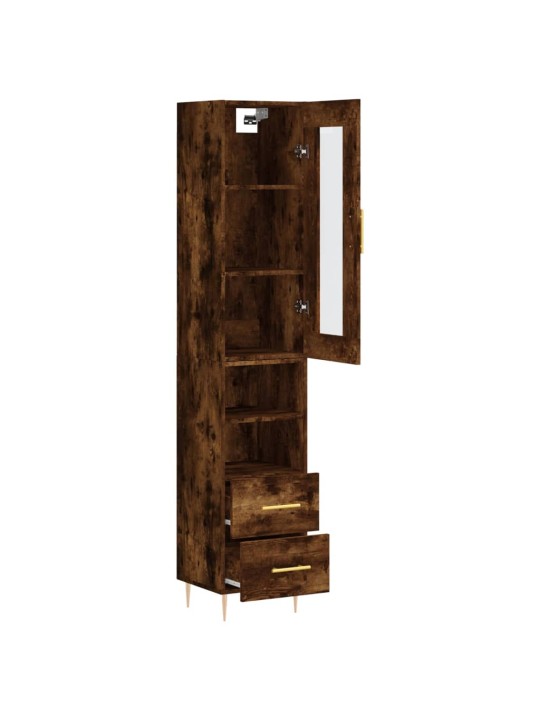 Skříň highboard kouřový dub 34,5 x 34 x 180 cm kompozitní dřevo