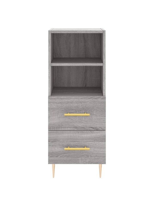 Skříň highboard šedá sonoma 34,5 x 34 x 180 cm kompozitní dřevo