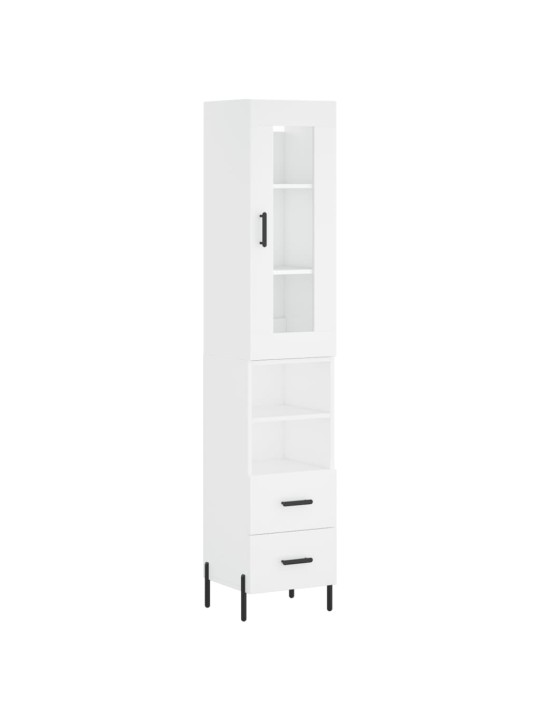 Skříň highboard bílá 34,5 x 34 x 180 cm kompozitní dřevo