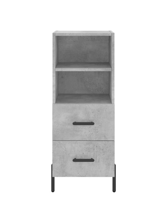 Skříň highboard betonově šedá 34,5x34x180 cm kompozitní dřevo