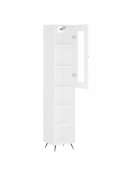 Skříň highboard bílá 34,5 x 34 x 180 cm kompozitní dřevo