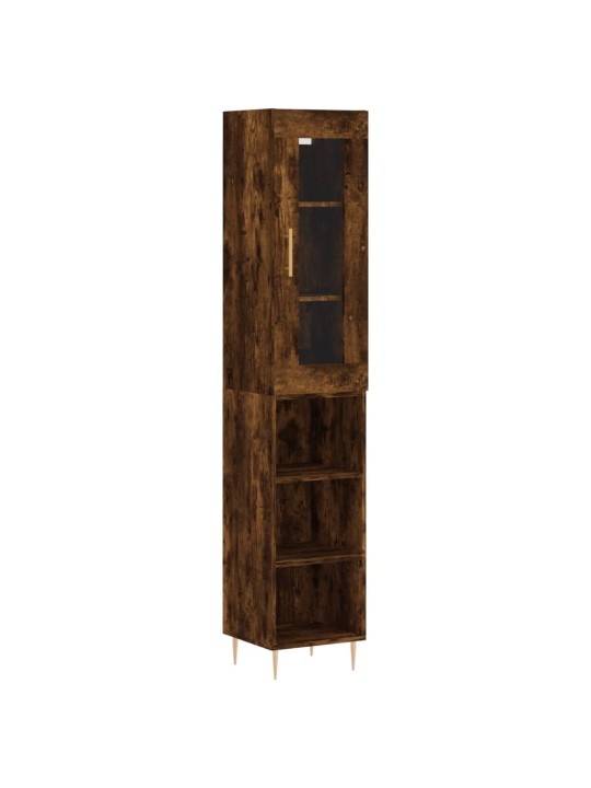 Skříň highboard kouřový dub 34,5 x 34 x 180 cm kompozitní dřevo