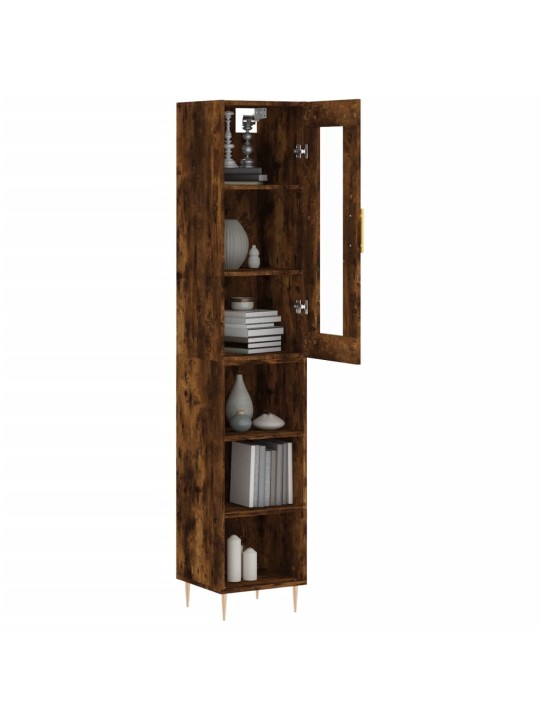 Skříň highboard kouřový dub 34,5 x 34 x 180 cm kompozitní dřevo
