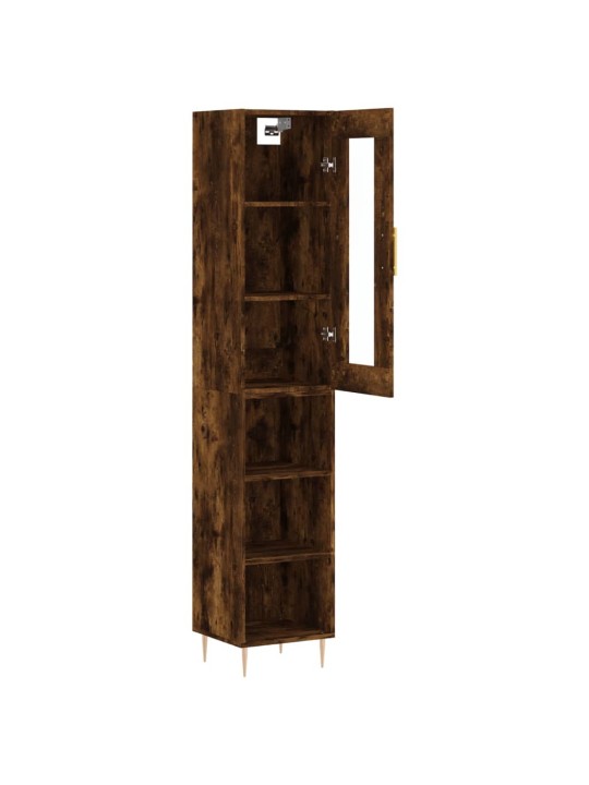 Skříň highboard kouřový dub 34,5 x 34 x 180 cm kompozitní dřevo