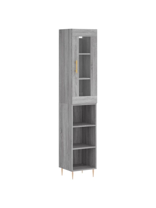 Skříň highboard šedá sonoma 34,5 x 34 x 180 cm kompozitní dřevo