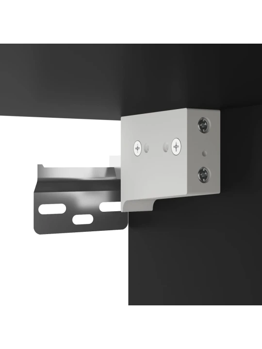 Skříň highboard černá 34,5 x 34 x 180 cm kompozitní dřevo