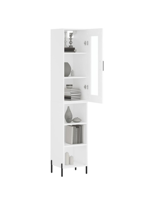 Skříň highboard bílá 34,5 x 34 x 180 cm kompozitní dřevo