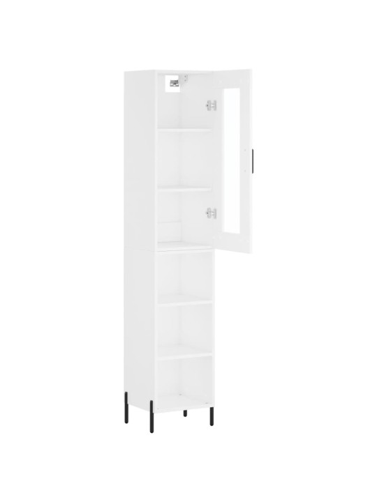 Skříň highboard bílá 34,5 x 34 x 180 cm kompozitní dřevo