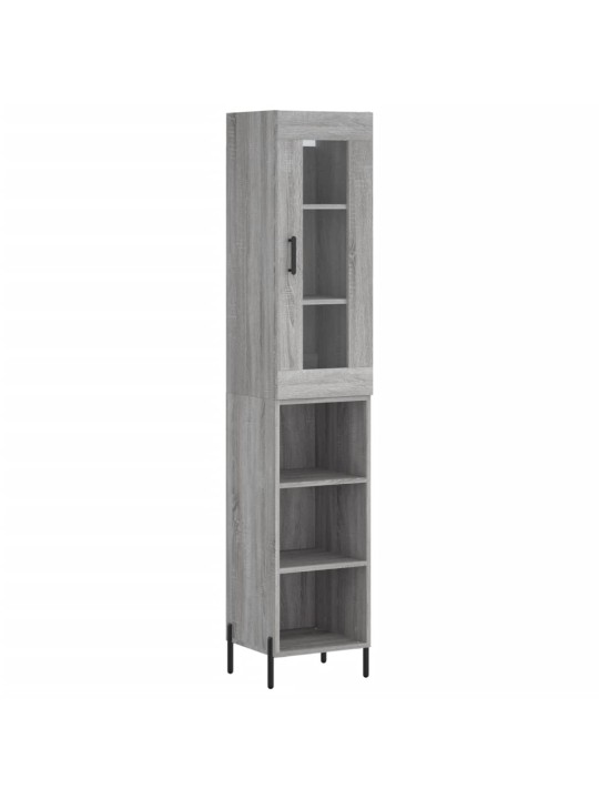 Skříň highboard šedá sonoma 34,5 x 34 x 180 cm kompozitní dřevo
