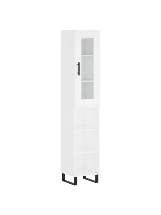 Skříň highboard bílá 34,5 x 34 x 180 cm kompozitní dřevo