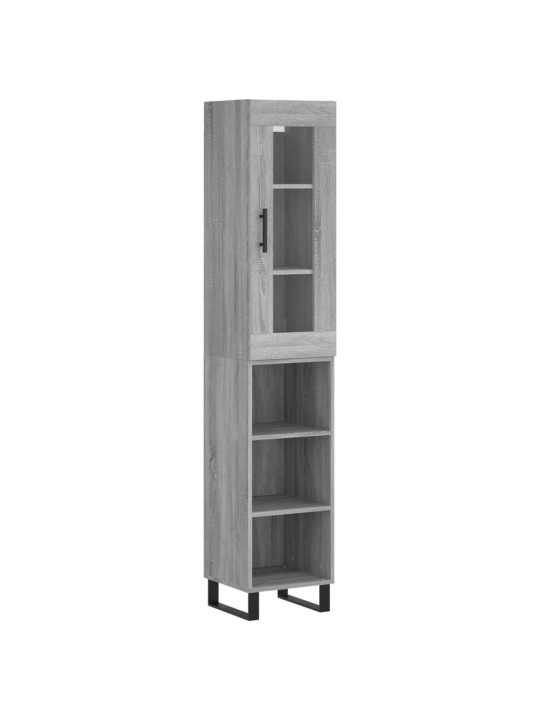Skříň highboard šedá sonoma 34,5 x 34 x 180 cm kompozitní dřevo