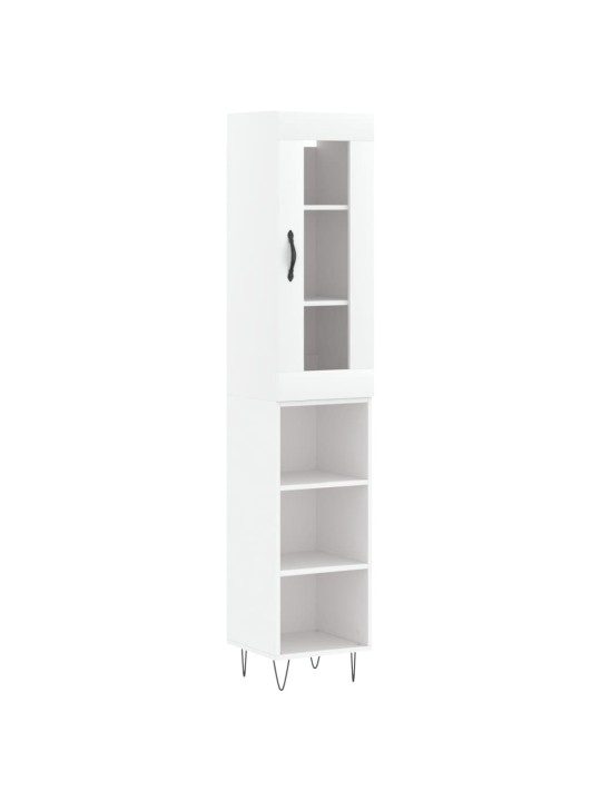 Skříň highboard bílá 34,5 x 34 x 180 cm kompozitní dřevo
