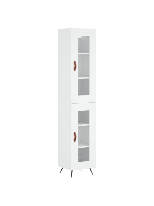 Skříň highboard bílá 34,5 x 34 x 180 cm kompozitní dřevo