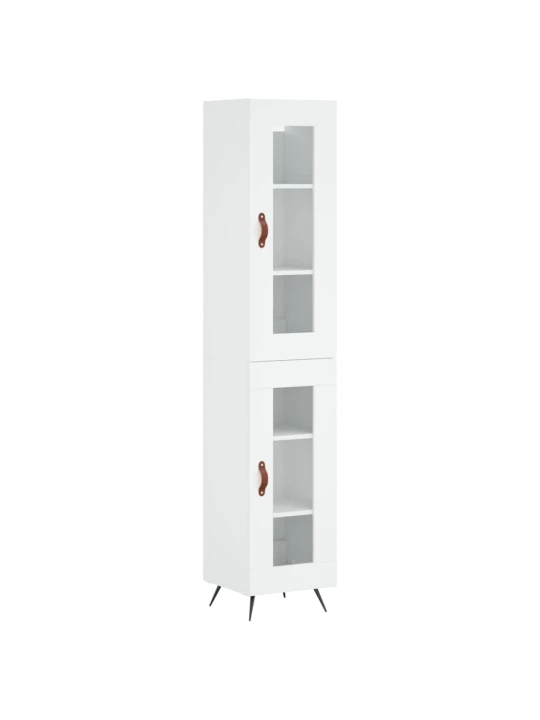 Skříň highboard bílá 34,5 x 34 x 180 cm kompozitní dřevo