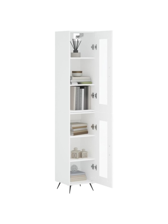 Skříň highboard bílá 34,5 x 34 x 180 cm kompozitní dřevo