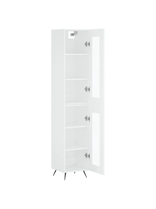 Skříň highboard bílá 34,5 x 34 x 180 cm kompozitní dřevo