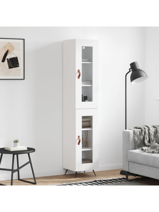 Skříň highboard bílá 34,5 x 34 x 180 cm kompozitní dřevo