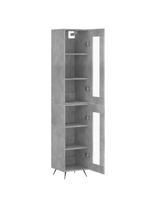 Skříň highboard betonově šedá 34,5x34x180 cm kompozitní dřevo