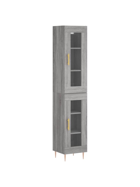 Skříň highboard šedá sonoma 34,5 x 34 x 180 cm kompozitní dřevo