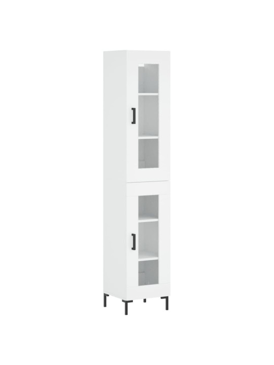 Skříň highboard bílá 34,5 x 34 x 180 cm kompozitní dřevo