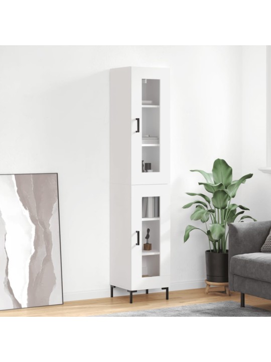 Skříň highboard bílá 34,5 x 34 x 180 cm kompozitní dřevo