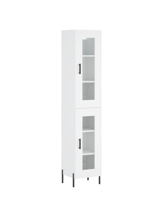 Skříň highboard bílá 34,5 x 34 x 180 cm kompozitní dřevo