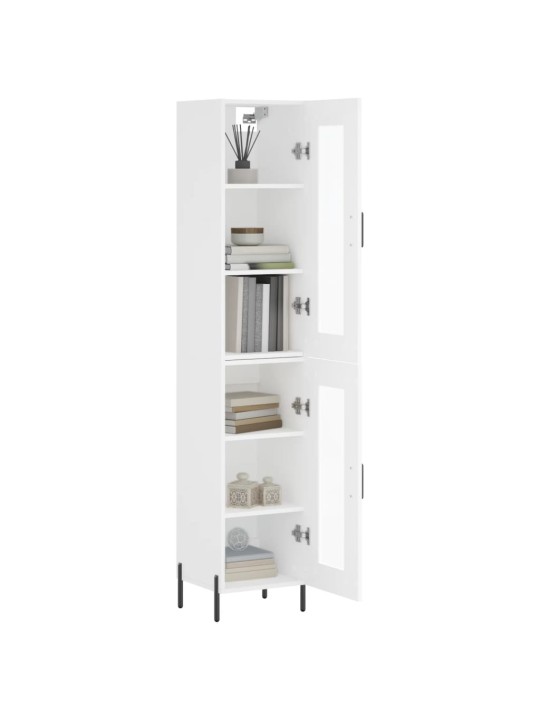 Skříň highboard bílá 34,5 x 34 x 180 cm kompozitní dřevo