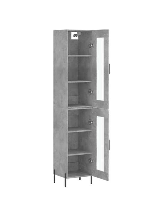 Skříň highboard betonově šedá 34,5x34x180 cm kompozitní dřevo