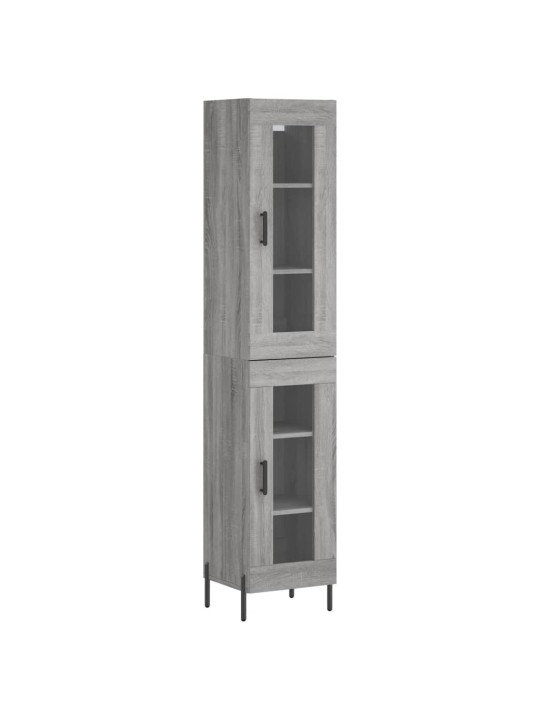 Skříň highboard šedá sonoma 34,5 x 34 x 180 cm kompozitní dřevo