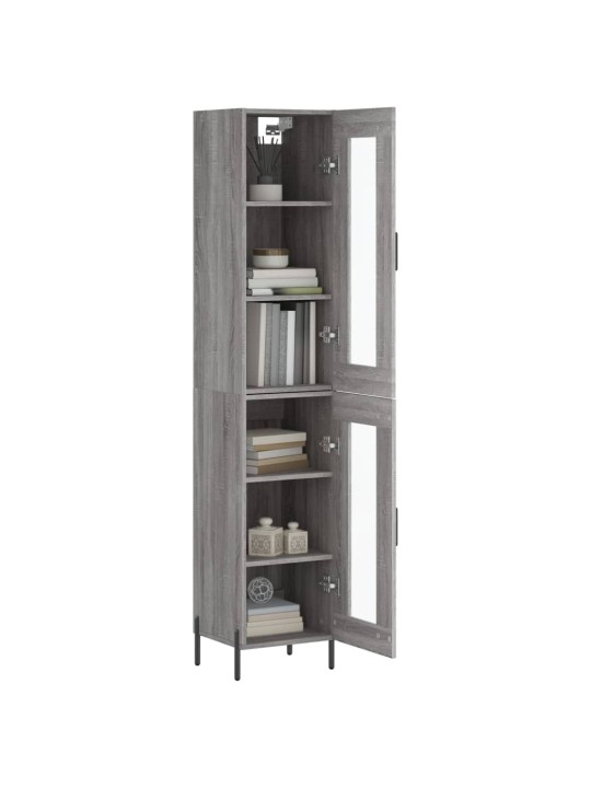 Skříň highboard šedá sonoma 34,5 x 34 x 180 cm kompozitní dřevo