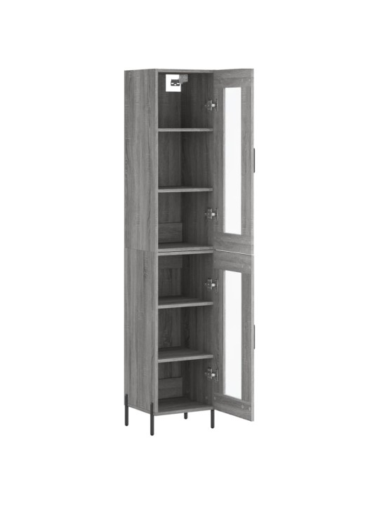 Skříň highboard šedá sonoma 34,5 x 34 x 180 cm kompozitní dřevo