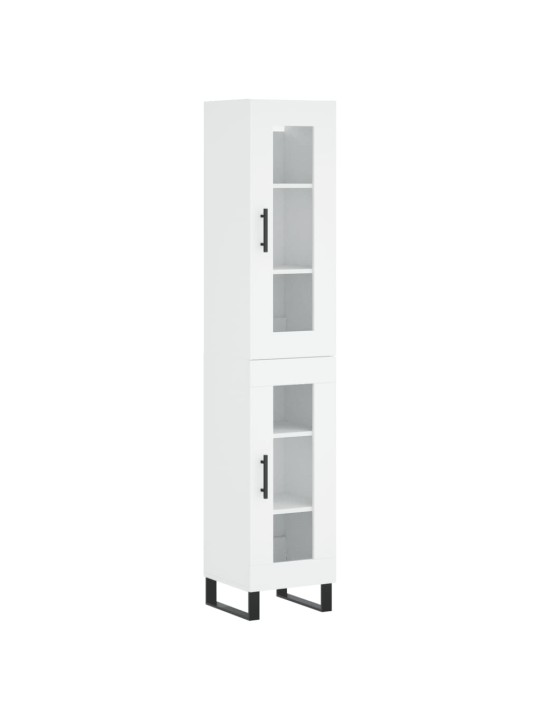 Skříň highboard bílá 34,5 x 34 x 180 cm kompozitní dřevo
