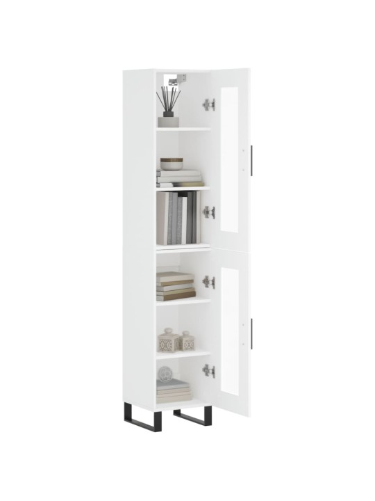 Skříň highboard bílá 34,5 x 34 x 180 cm kompozitní dřevo