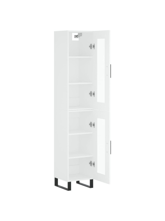 Skříň highboard bílá 34,5 x 34 x 180 cm kompozitní dřevo