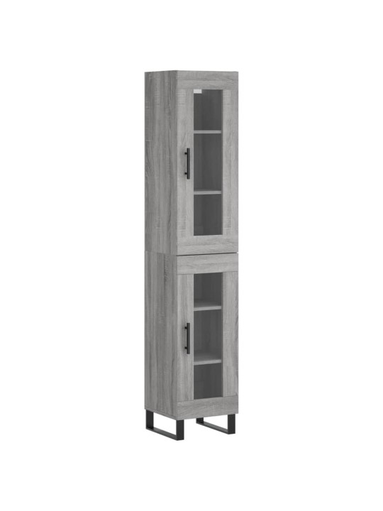 Skříň highboard šedá sonoma 34,5 x 34 x 180 cm kompozitní dřevo