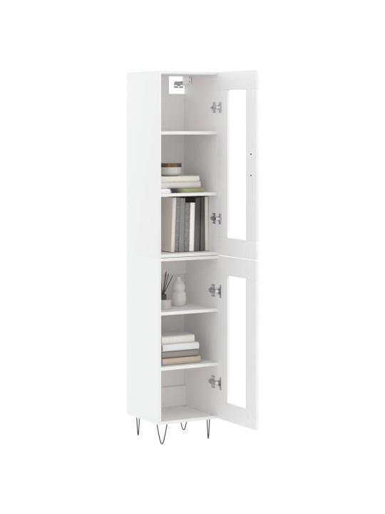 Skříň highboard bílá 34,5 x 34 x 180 cm kompozitní dřevo