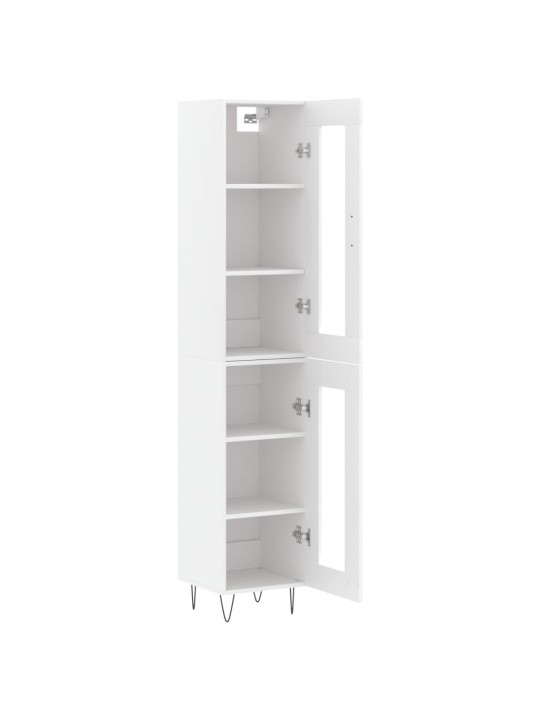 Skříň highboard bílá 34,5 x 34 x 180 cm kompozitní dřevo
