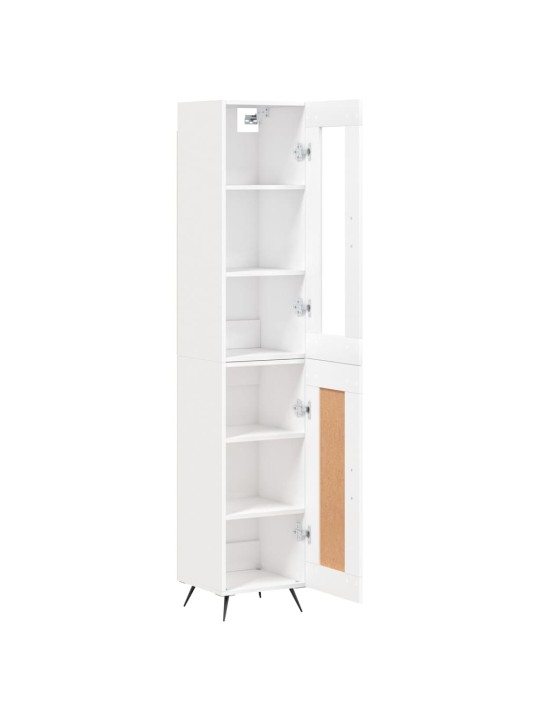 Skříň highboard bílá 34,5 x 34 x 180 cm kompozitní dřevo