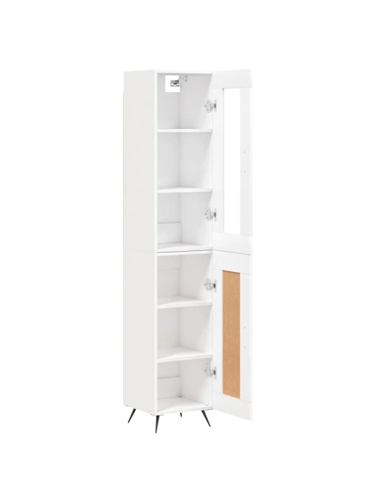 Skříň highboard bílá 34,5 x 34 x 180 cm kompozitní dřevo