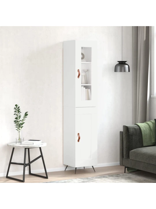 Skříň highboard bílá 34,5 x 34 x 180 cm kompozitní dřevo