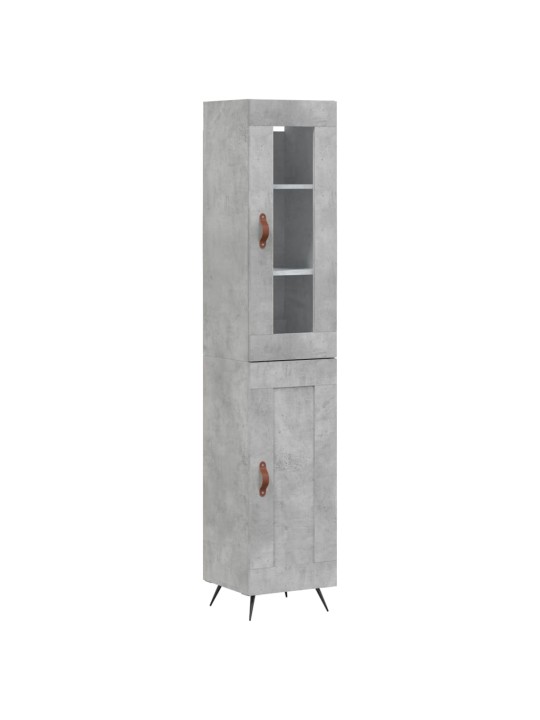 Skříň highboard betonově šedá 34,5x34x180 cm kompozitní dřevo