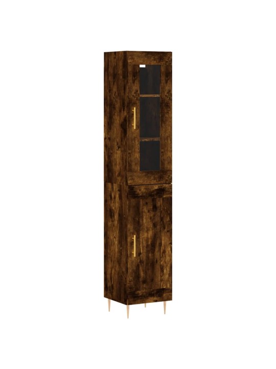 Skříň highboard kouřový dub 34,5 x 34 x 180 cm kompozitní dřevo