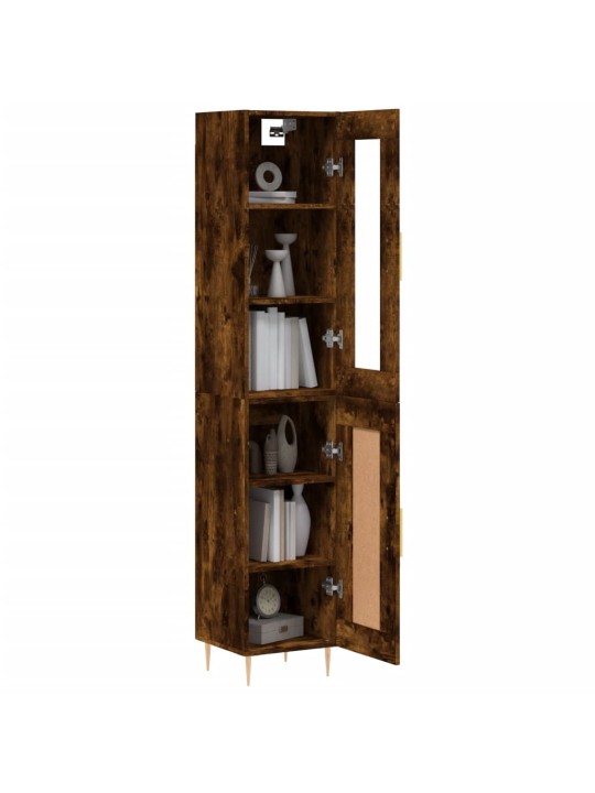 Skříň highboard kouřový dub 34,5 x 34 x 180 cm kompozitní dřevo