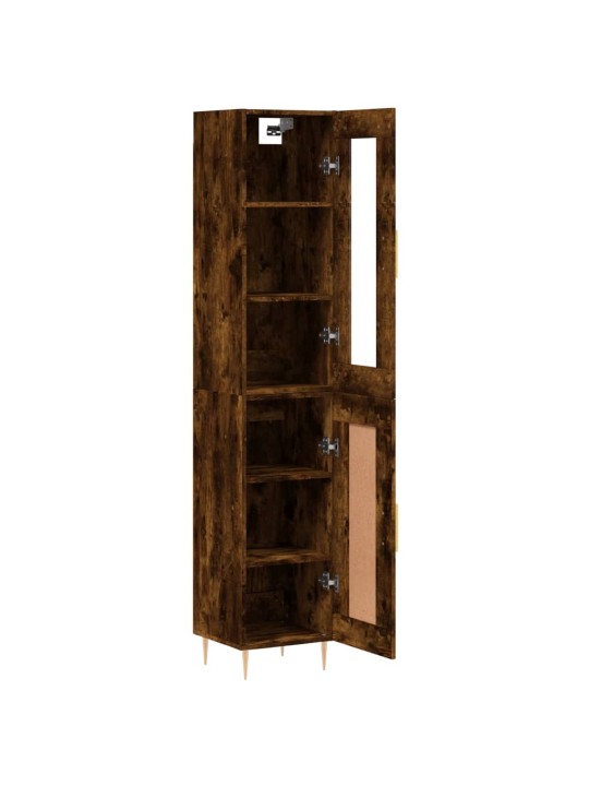 Skříň highboard kouřový dub 34,5 x 34 x 180 cm kompozitní dřevo