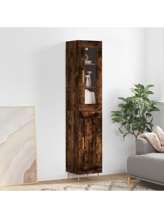 Skříň highboard kouřový dub 34,5 x 34 x 180 cm kompozitní dřevo