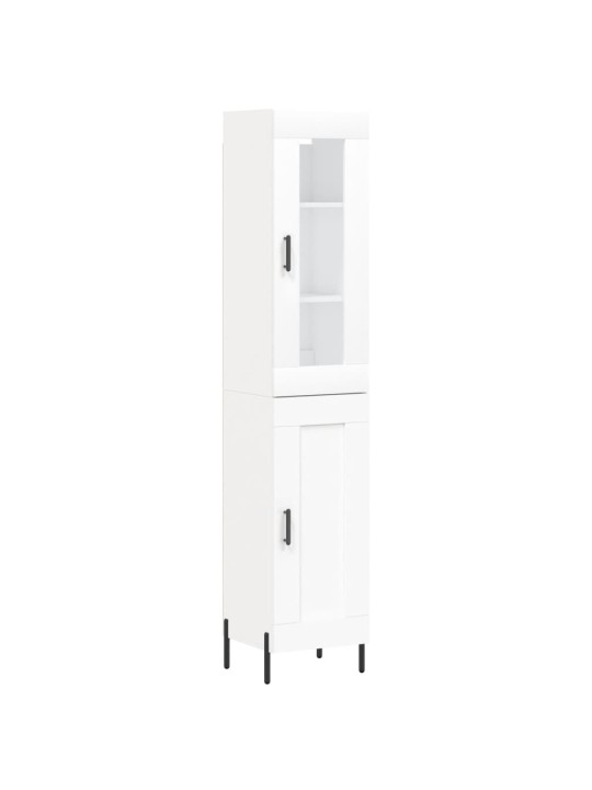 Skříň highboard bílá 34,5 x 34 x 180 cm kompozitní dřevo